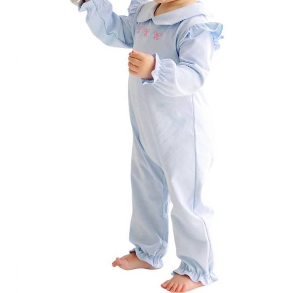 NEW THE BEAUFORT BONNET COMPANY biltmore romper in buckhead blue - Picture 3 of 5